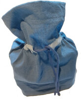 Geschenkbeutel mit Zugband Medium Jeansblau