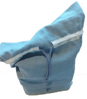 Geschenkbeutel mit Zugband Medium Jeansblau