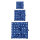 FabRap Furoshiki Tücher Indigo Fans 3er-Set
