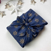 FabRap Furoshiki Tücher Midnight Snowflakes 3er-Set