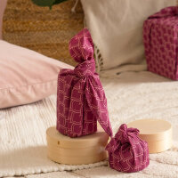 FabRap Furoshiki Tücher Maroon Ogives 3er-Set