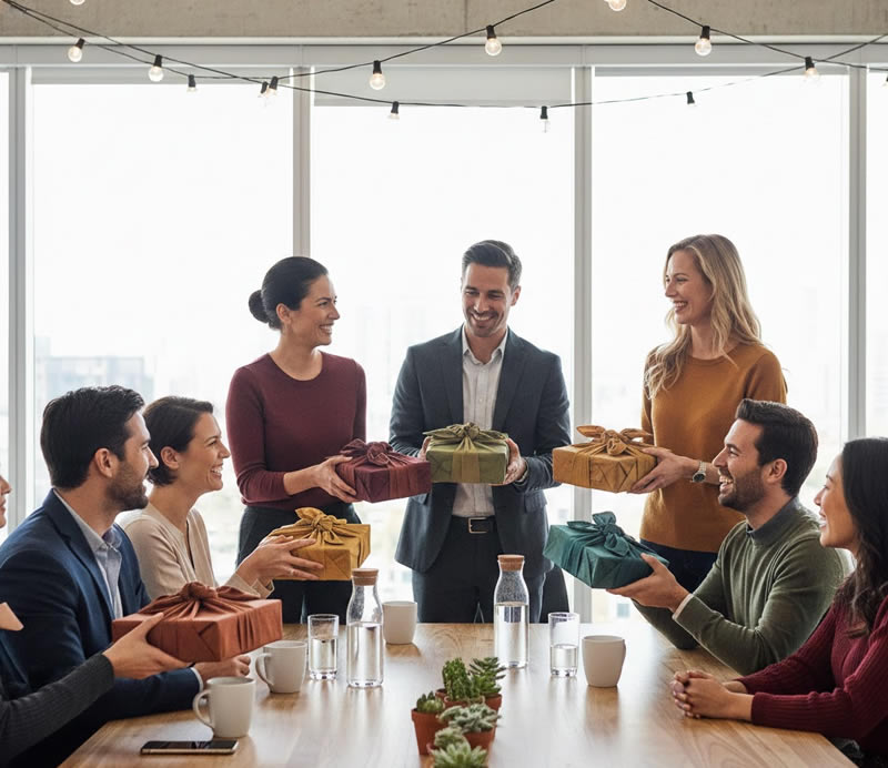 Nachhaltiger Geschenkverpaclung für Mitarbeiter Teamevent und Teambuilding